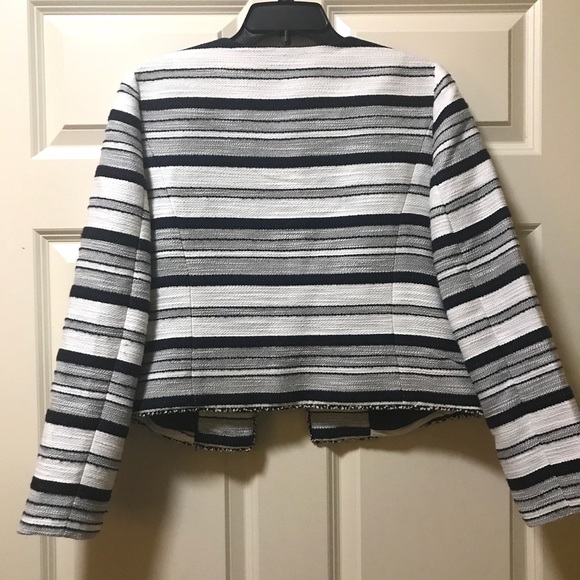 The Limited Striped Navy Jacket 10P - Picture 4 of 8